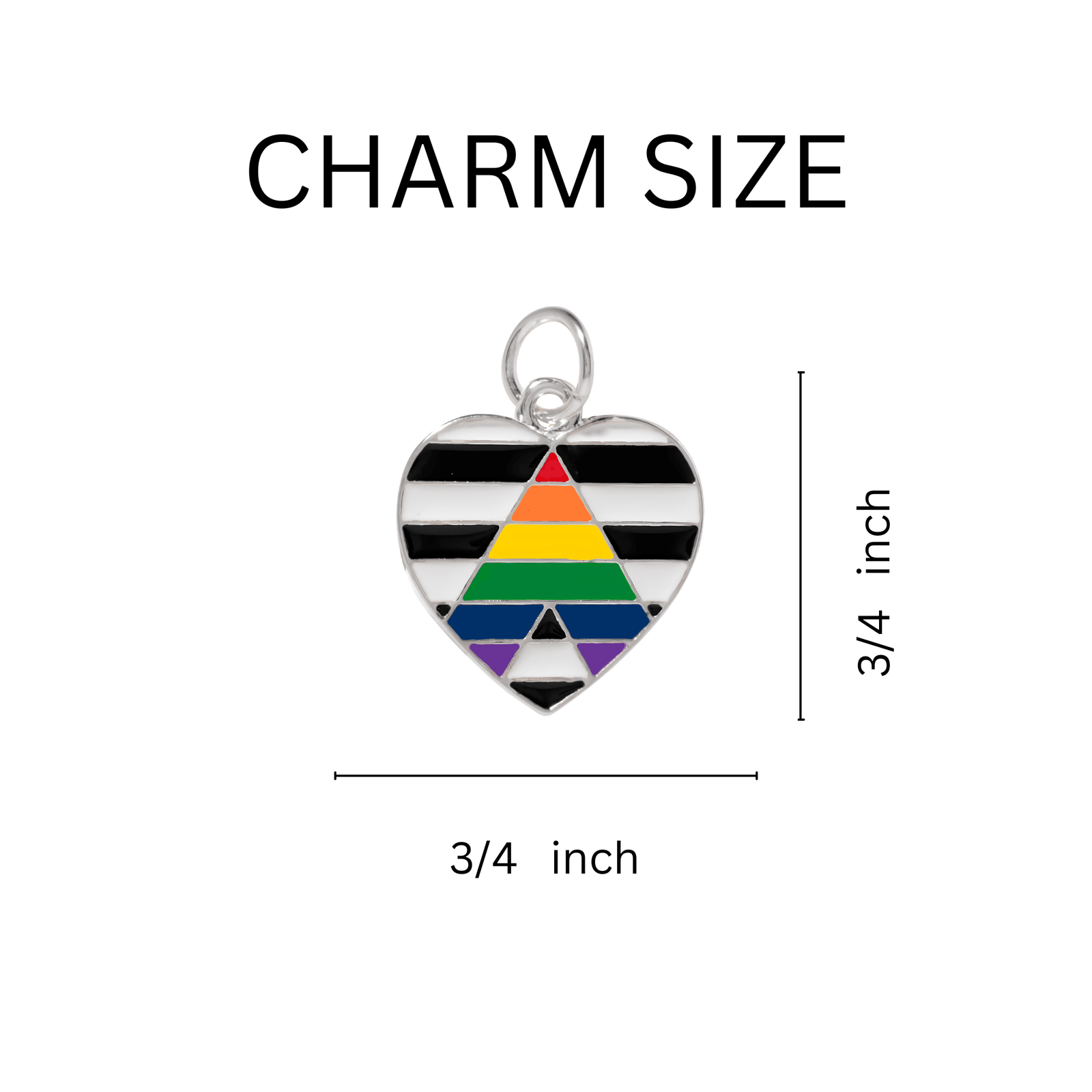 Straight Ally Chunky Link Style Charm Bracelet - We Are Pride Wholesale