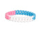 Transgender Flag Colored Chain Link Style Silicone Bracelet Wristbands - Fundraising For A Cause