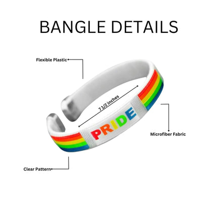 Rainbow PRIDE Bangle Bracelets - We Are Pride Wholesale