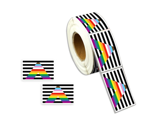 Straight Ally Daniel Quasar Flag Stickers, Gay Pride Heterosexual Stickers