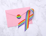 They Them Pronoun Rainbow Stickers for Gay Pride, LGBTQ Rainbow Flag Pronoun - We Are Pride